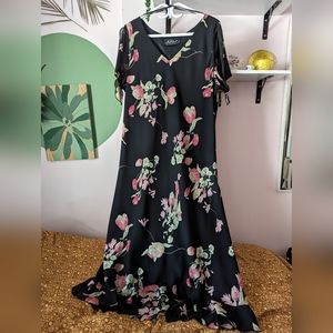 Plus size floral dress